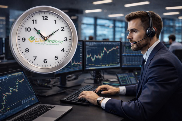 ساعت بروکر لایت فایننس به وقت ایران |