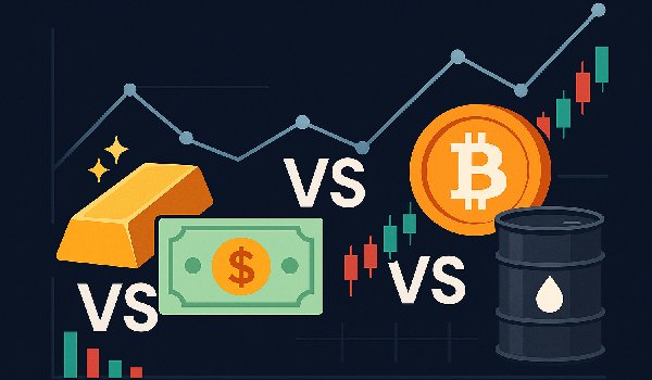 تحلیل فاندامنتال انس طلا در مقایسه با ارز، کریپتو و نفت